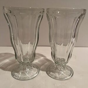 Tall Soda Fountain Ice Cream Shop Glasses